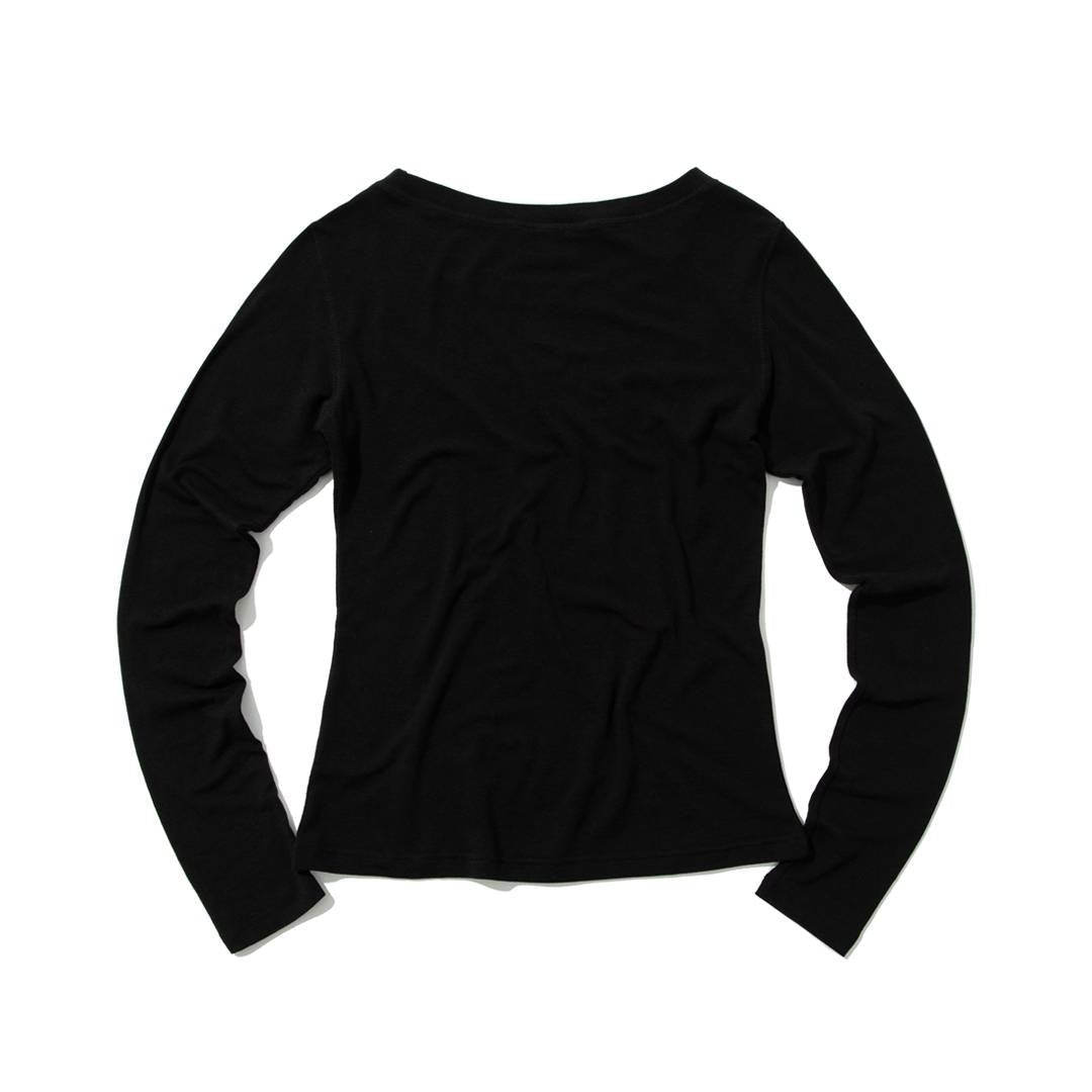 BEAUTY symbol long-sleeved T-Shirt (BLACK) - KRUCHI 크루치 - CAVA LIFE