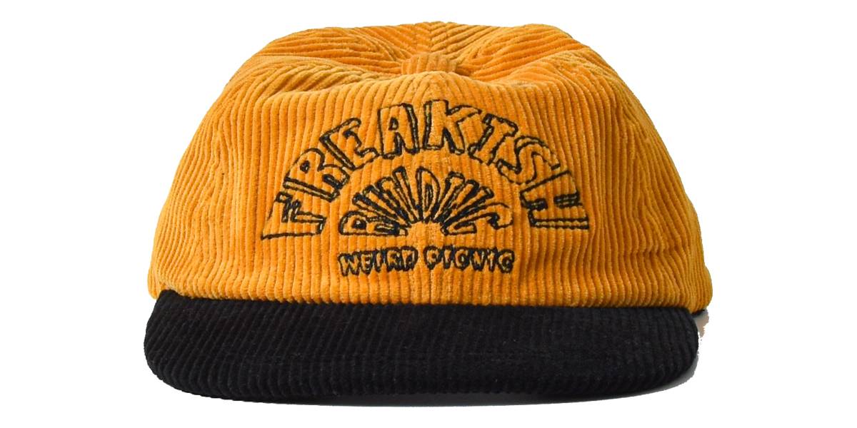 WEIRD SEMICIRCLE CORDUROY FLAT BRIM CAP