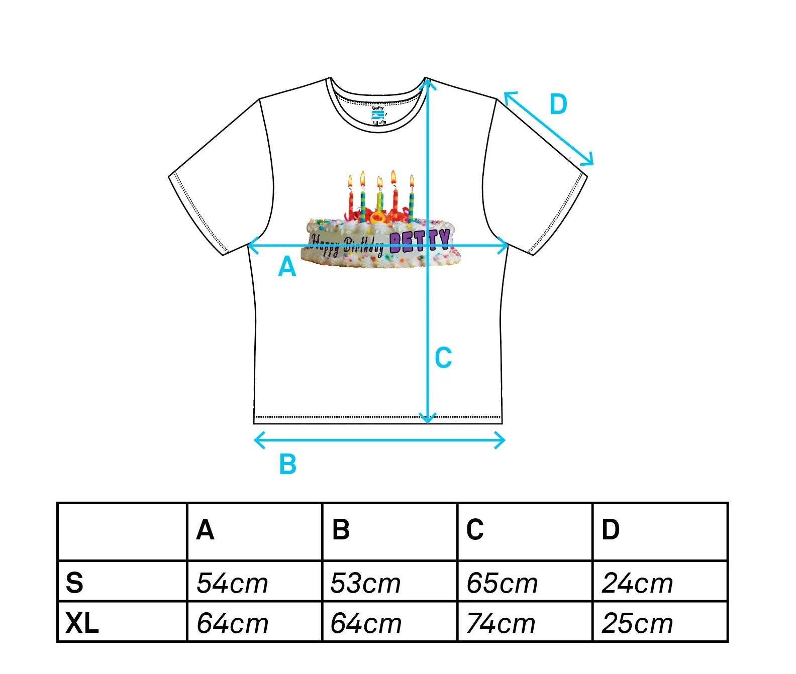 BETTY T-Shirt Happy Birthday🎂 - KIZIP 키집 - CAVA LIFE