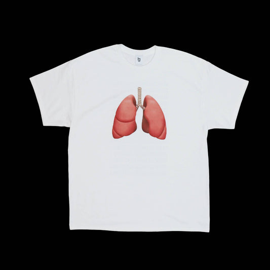 GB Mouth Lung T-shirt White - KIZIP 키집 - CAVA LIFE