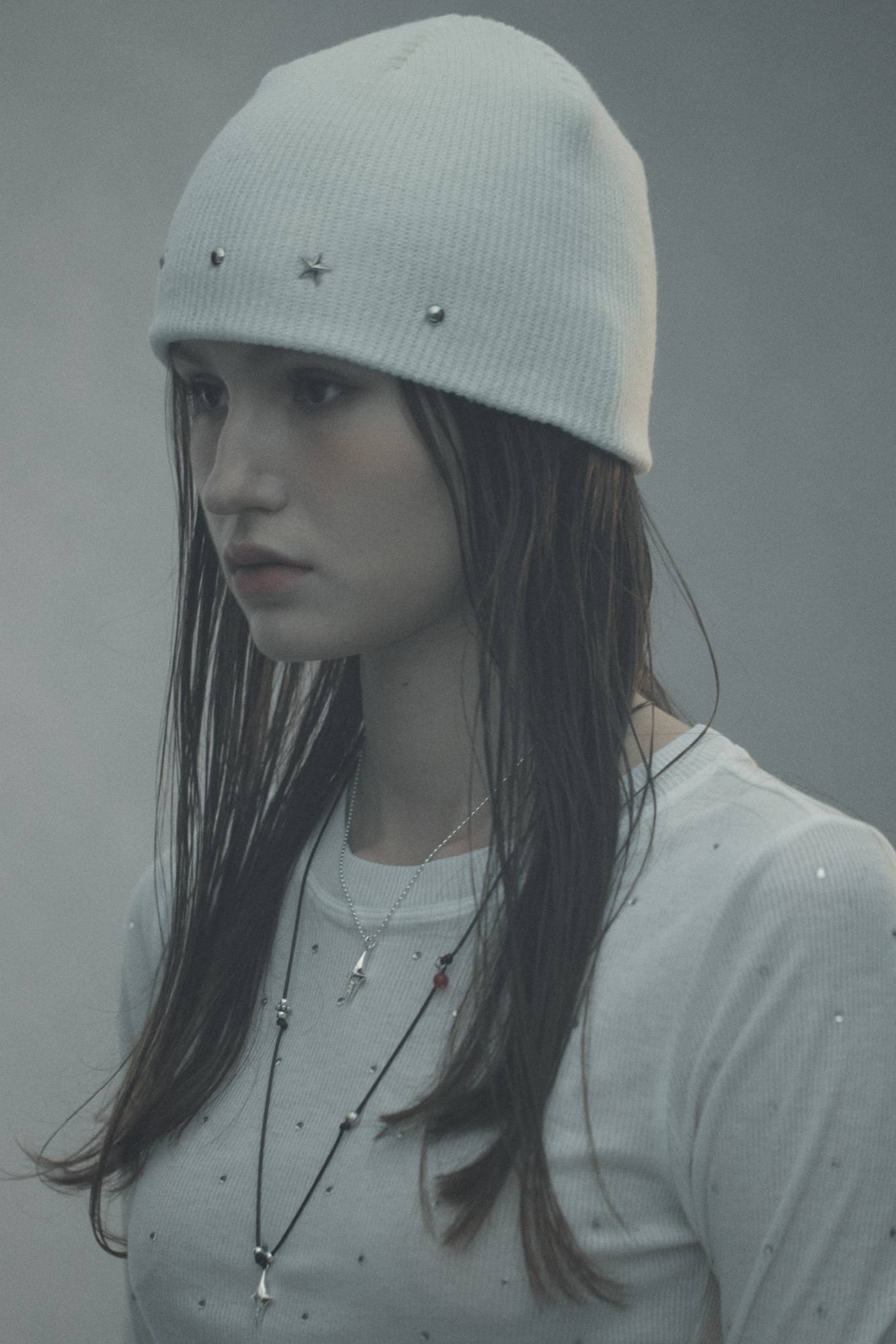 EDDY STUD BEANIE_WHITE