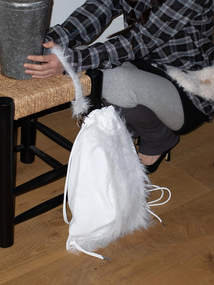 FLUFFY 3-WAY BAG (GREY)