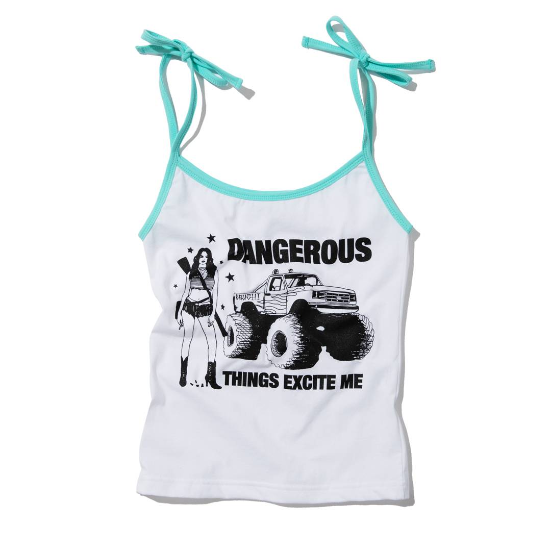 DANGEROUS CROP SLEEVELESS (WHITE MINT)