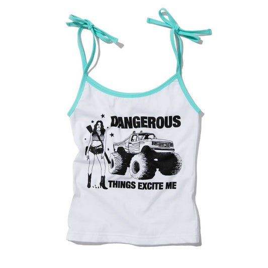 DANGEROUS CROP SLEEVELESS (WHITE MINT)