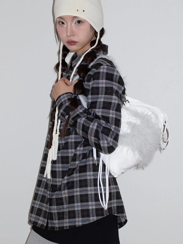 FLUFFY 3-WAY BAG (GREY)