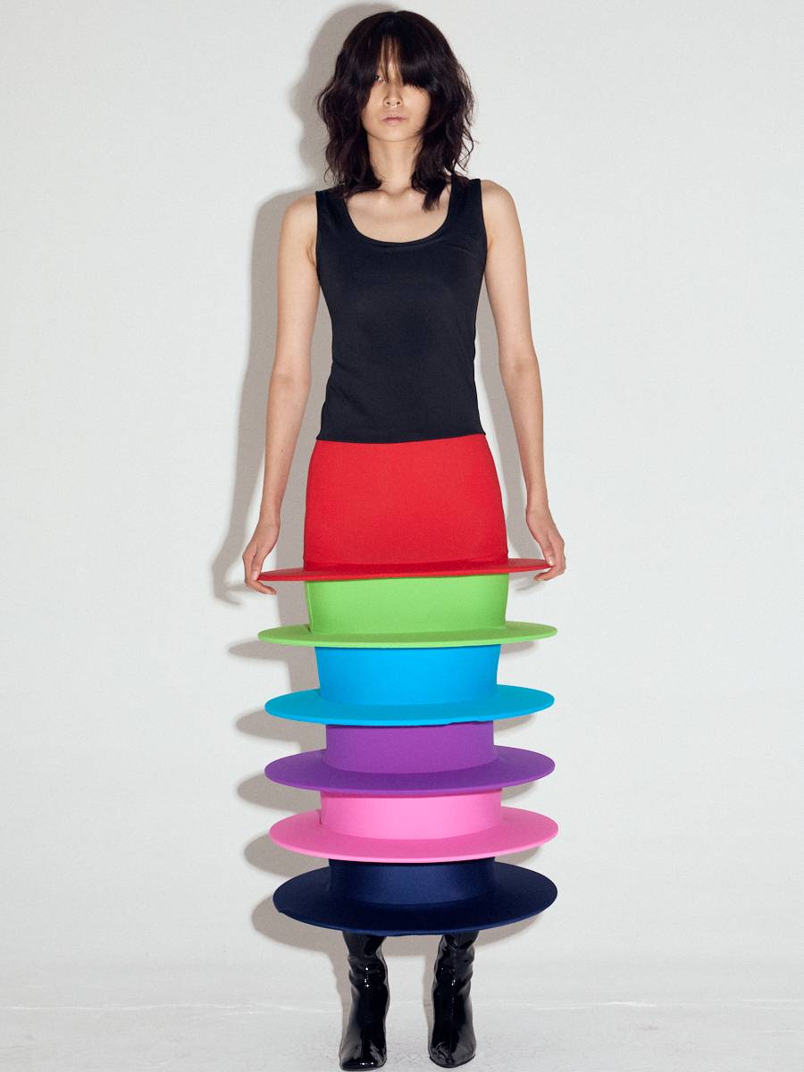 Discs dress in Rainbow