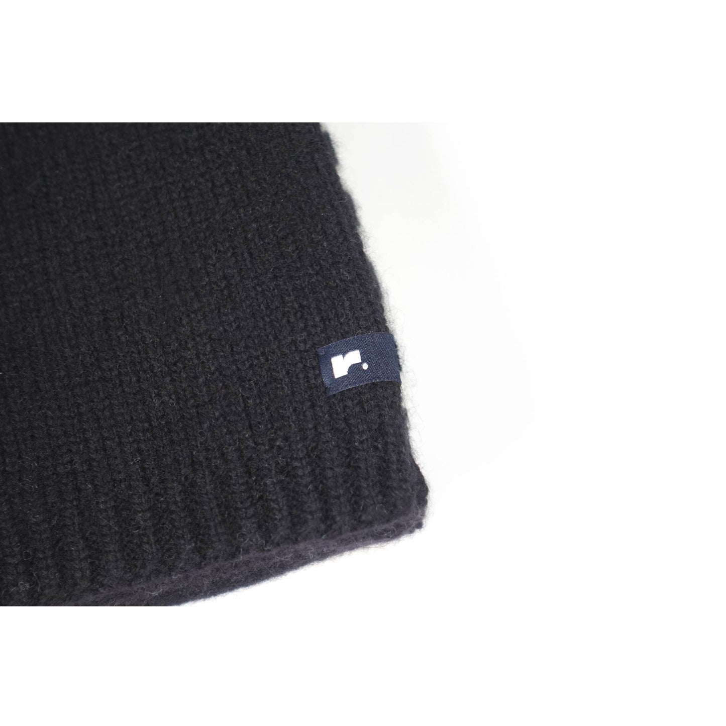 Wool 100% Stripe Muffler / Black Ivory