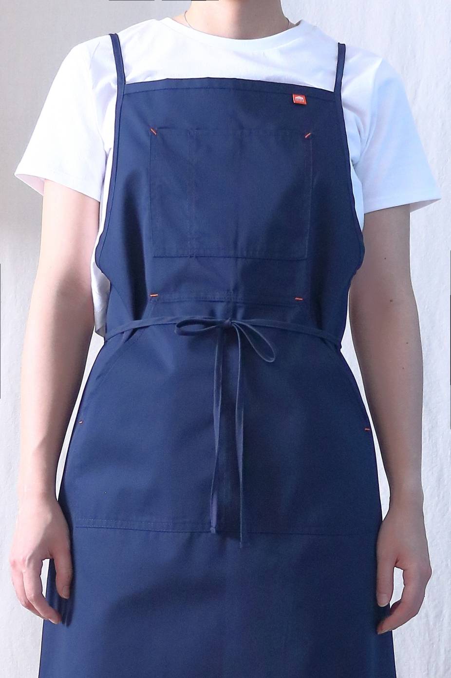 Basic Apron H in Navy